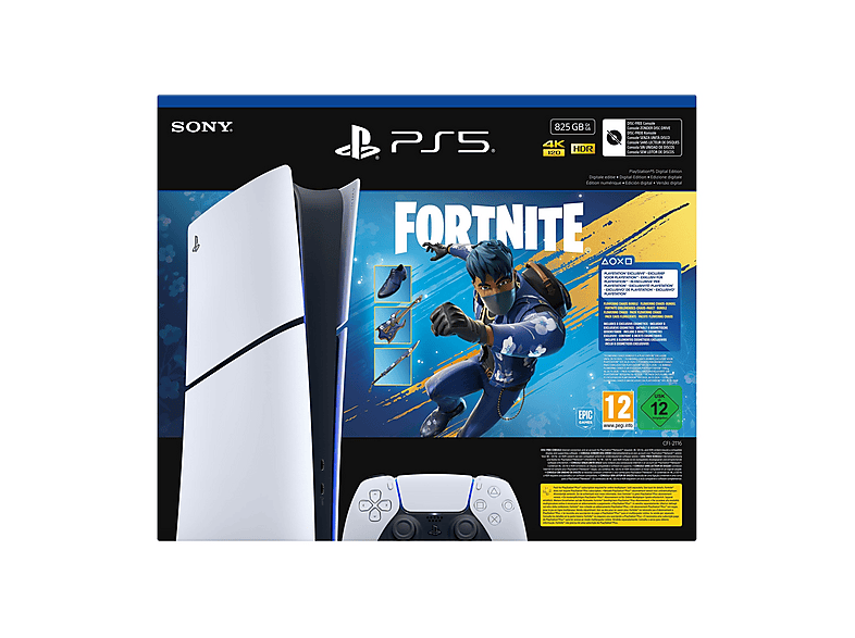 Sony Ps5 Dig Fortnite Chaos, White