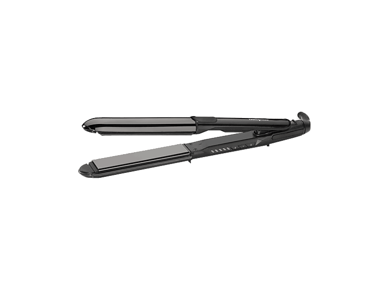 REACONDICIONADO Seminuevo Muy bueno Plancha de pelo - BaByliss Straight and Curl ST486E, Titanio, 230°C, Tecnología iónica, 5 Temperaturas, Negro