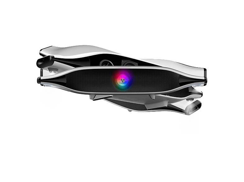 Barra de sonido - Vieta Astra, Bluetooth, 20W RMS, Iluminación LED RGB, Micrófono integrado, Blanco