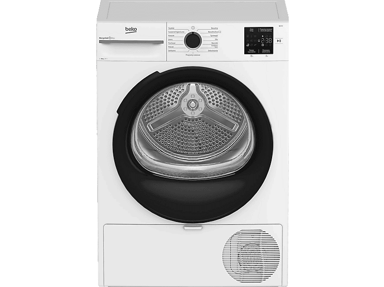 Suszarka z pompą ciepła BEKO BM3T38230WPB Slim 47cm 8kg AquaWave GentleCare