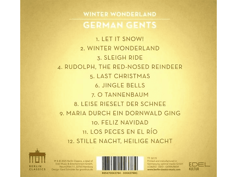Thumbnail - German Gents - Gents:Winter Wonderland (CD)