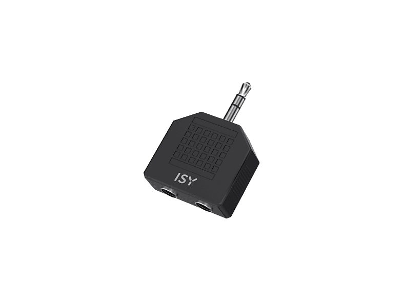 Cable audio - ISY IAU-1017, 3.5 mm Jack y out, Negro