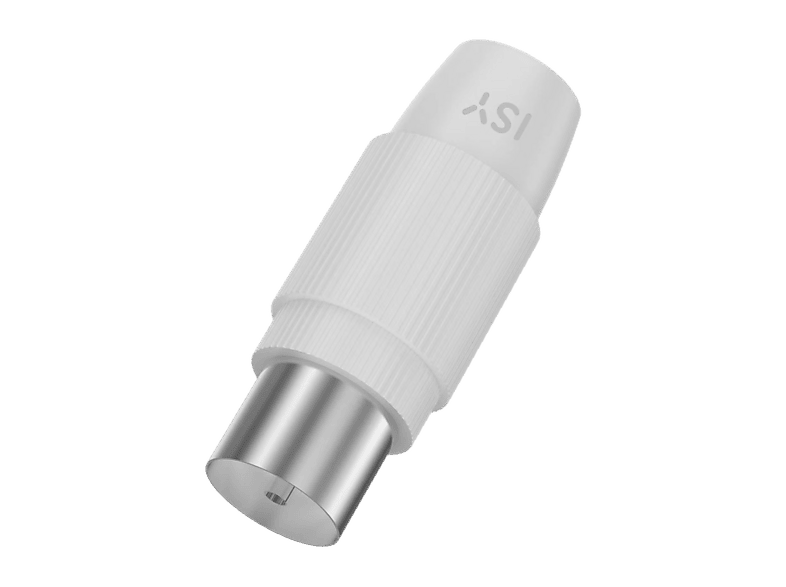 Gniazdo koncentryczne IEC proste ISY ISA-9082 Biały