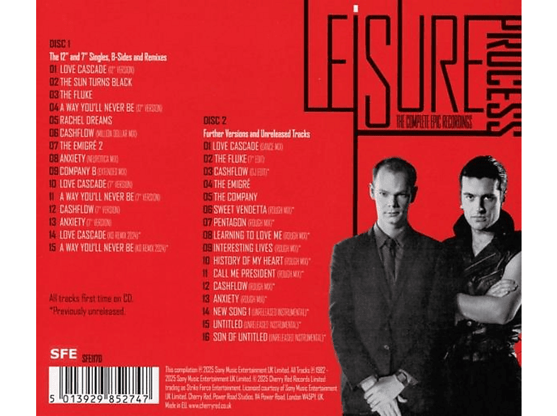 Thumbnail - Leisure Process - The Complete Epic Recordings (CD)