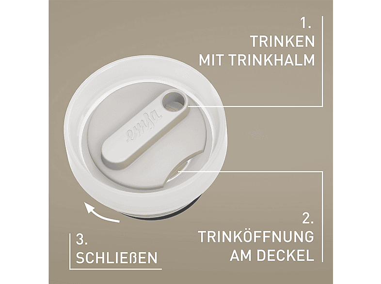 Emsa Travel Mug Cool 0.5l, Hellgrau; Isolierbecher — Foto 4 von 5