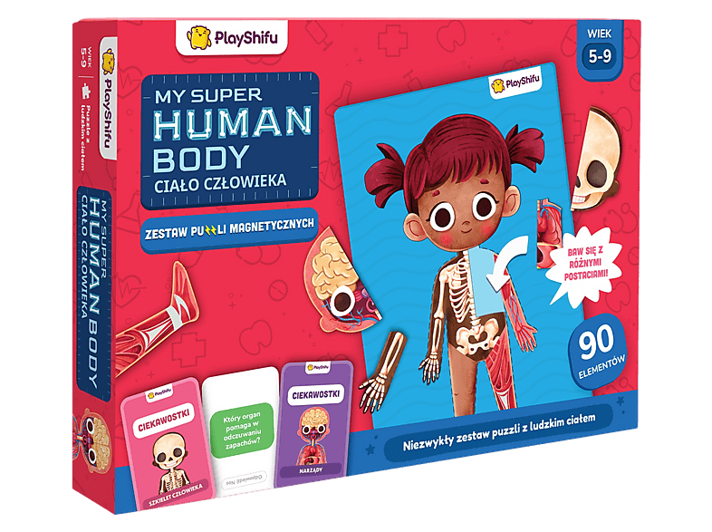Zabawka edukacyjna PLAYSHIFU My Super Human Body Wielokolorowy