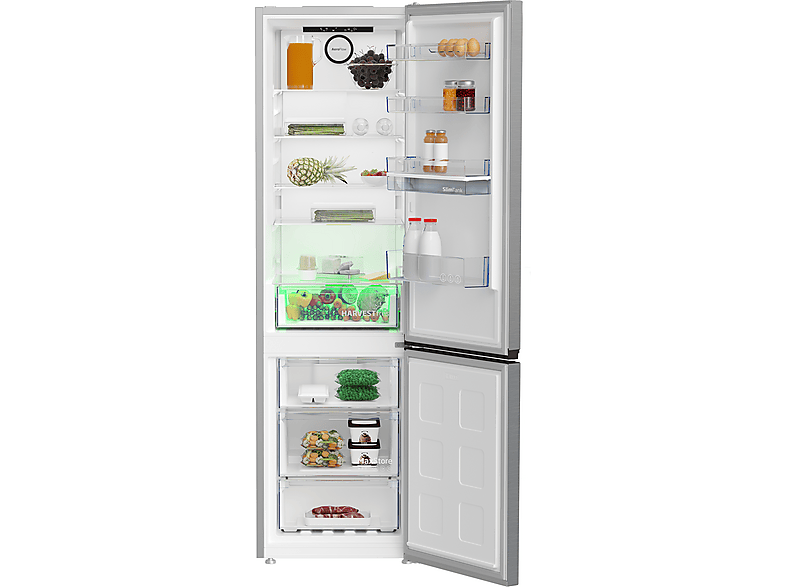 BEKO B 5 RCNA 406 DHXB 1 Kühlgefrierkombination (C, 355 l, 2035 mm hoch, Edelstahl-Look)