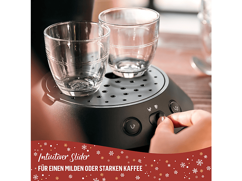 Thumbnail - PHILIPS SENSEO® CSA210/69 im Winter-Design inkl. 1x Senseo Classic Pads u. Cappuccino Pads, Milder oder starker Kaffee, ...