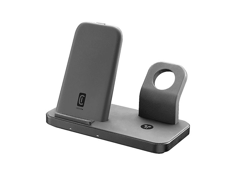 Caricatore Wireless Cellularline Power Station 3in1 Apple da 7,5W, Nero