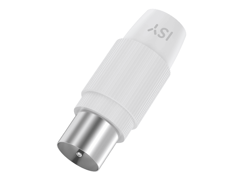 Wtyczka koncentryczna ISY ISA-9078 Biały