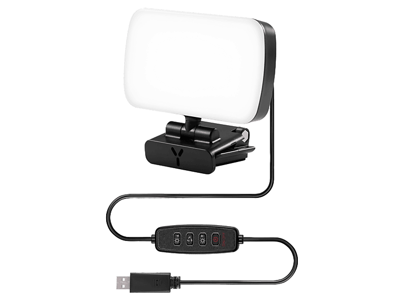 Lampa USB do strumieniowego przesyłania obrazu ISY IVL-1000 Video Streaming Light Czarny
