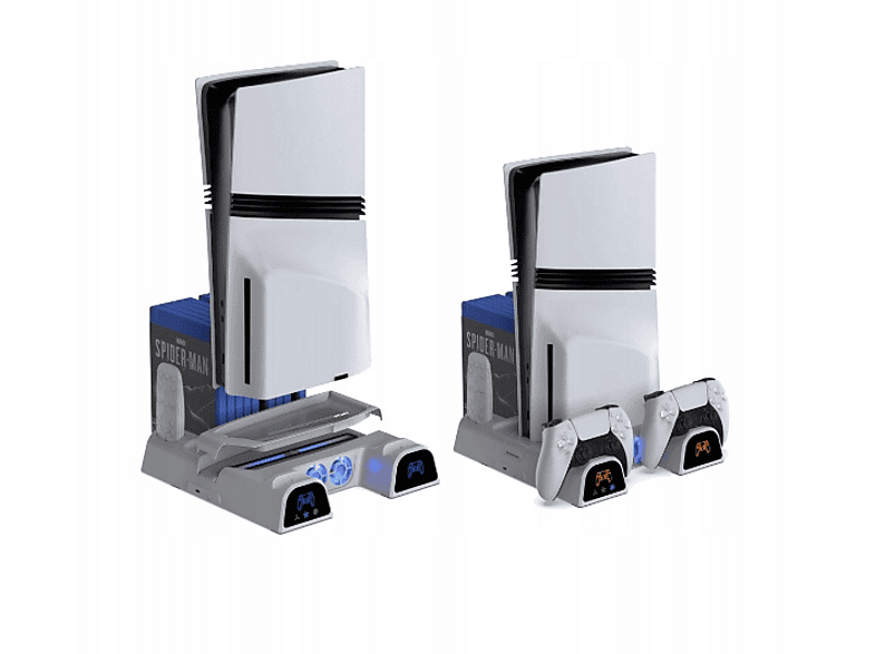 Podstawka chłodząca YAXO Arctic Breeze NE do PS5/PS5 Slim/PS5 Pro Alpine Biały – zdjęcie 3