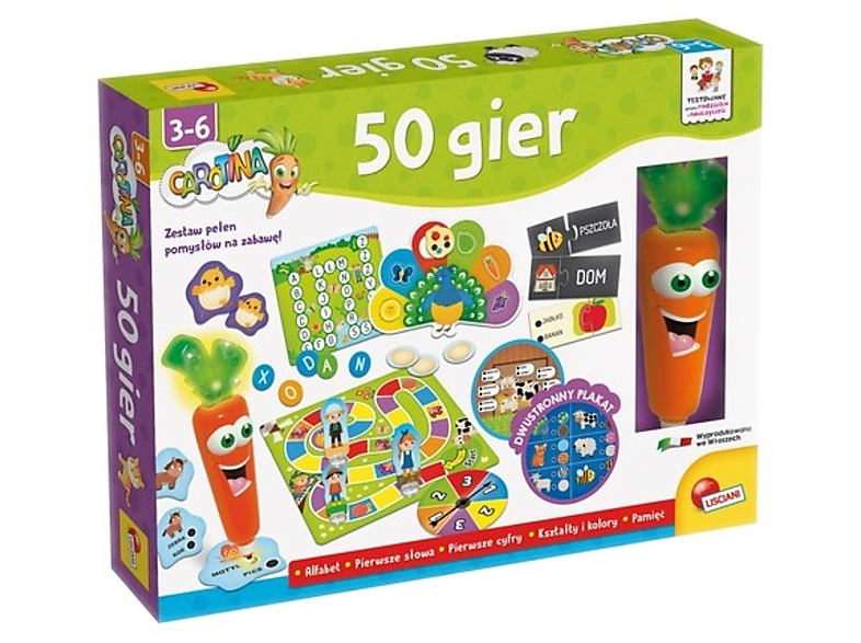 Gra towarzyska LISCIANI GIOCHI Carotina 50 gier
