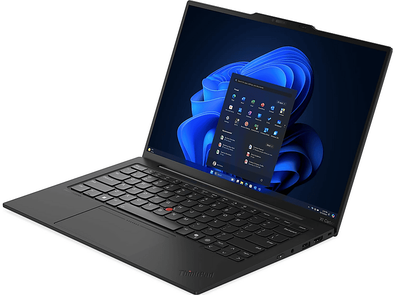 Lenovo ThinkPad X1 Carbon Gen 13 Aura Edition Intel Core Ultra 7 255U Ordinateur portable 35,6 cm (14") WUXGA 32 Go LPDDR5x-SDRAM 1 To SSD Wi-Fi 6E (802.11ax) Windows 11 Pro Noir Allemand