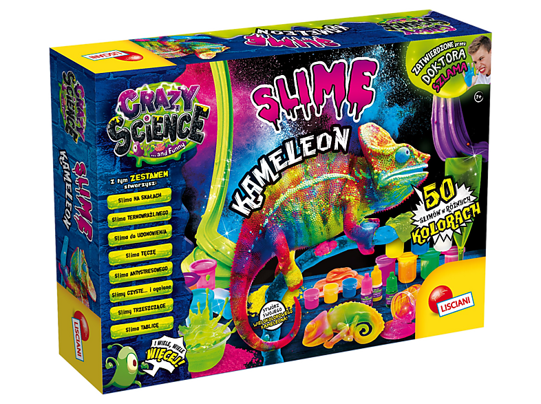 Zabawka kreatywna LISCIANI GIOCHI Crazy Science. Slime Kameleon