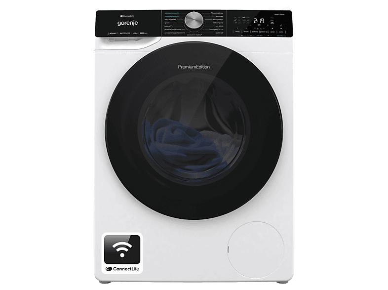GORENJE WNS94A1AWIFI/PL 9 kg 1400 obr A-10% Autodozowanie JetWash Extra Hygiene WiFi ConnectLife Program szybki 20’