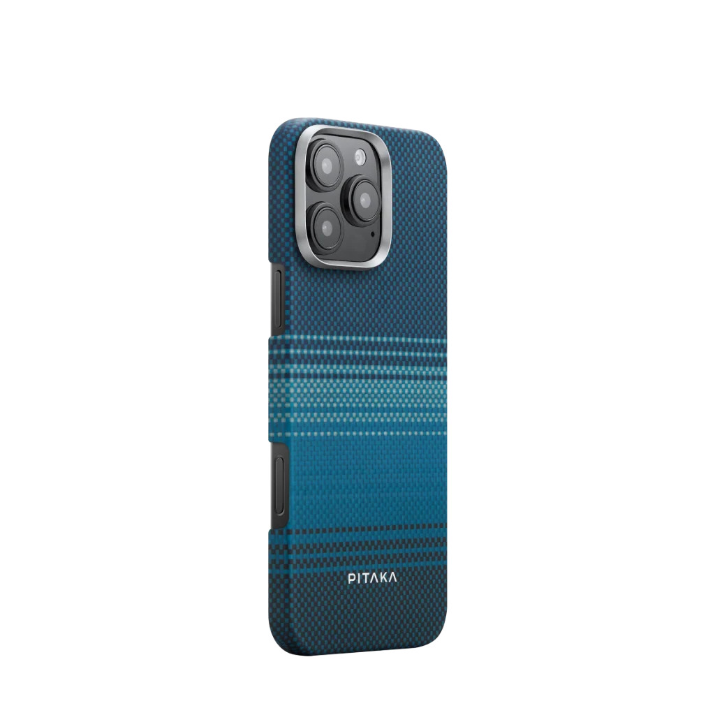 PITAKA Tactile Woven iPhone 16 Pro tapintható szőtt MagSafe kompatibilis telefontok, holdkelte (KI1601MO)