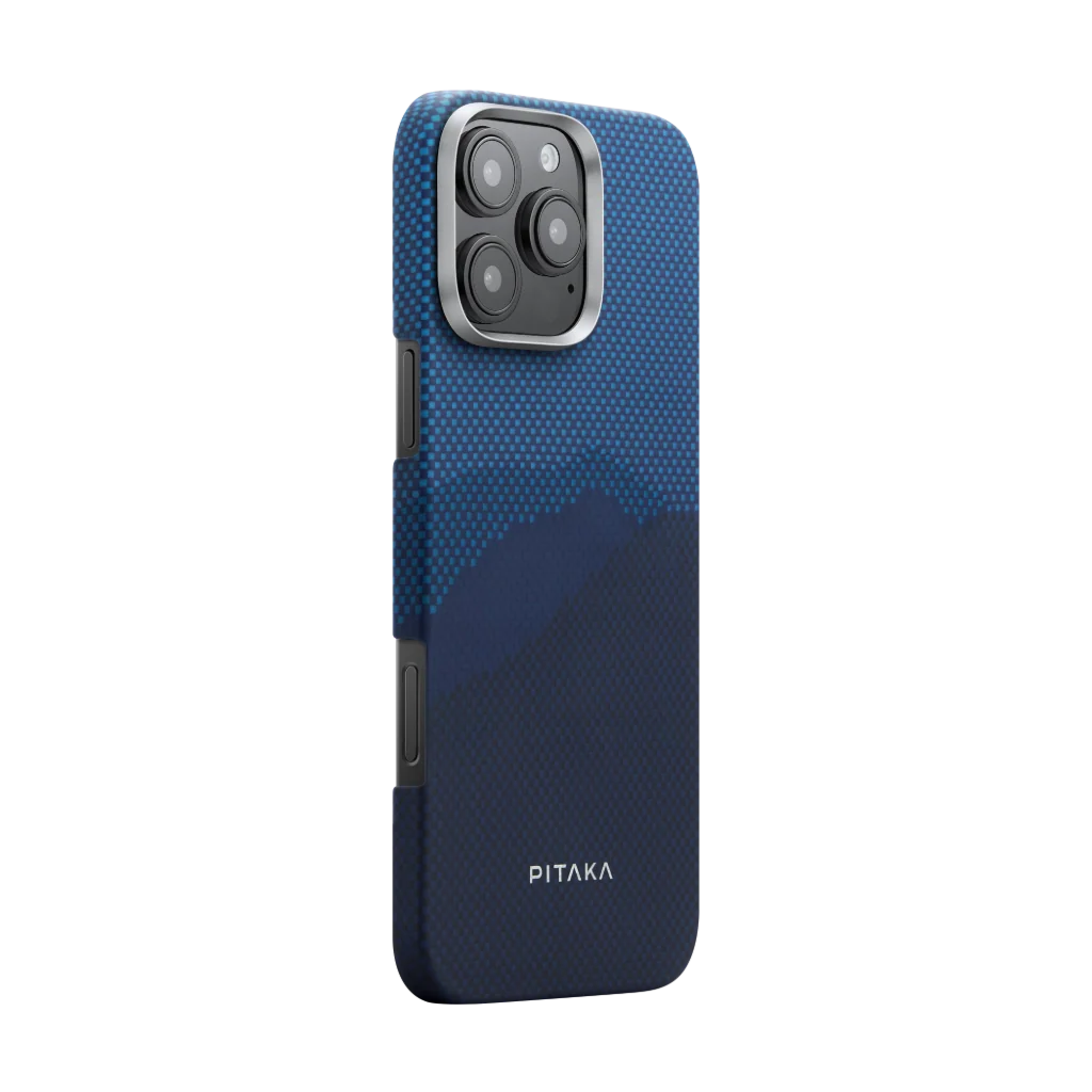 PITAKA StarPeak iPhone 16 Pro Max MagSafe kompatibilis szőtt telefontok, horizon-kék (KI1602POTH)