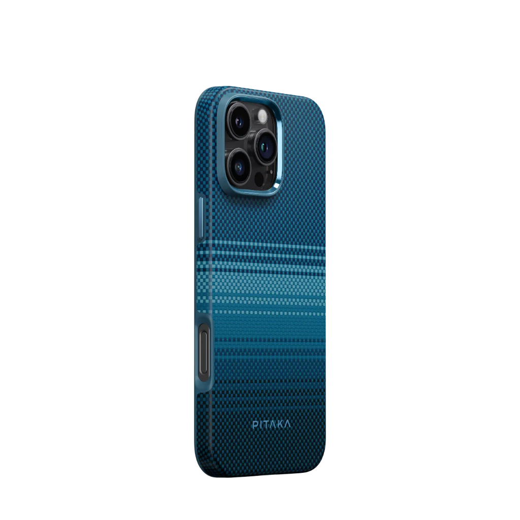 PITAKA iPhone 16 Pro MagSafe kompatibilis extra erős védelmű telefontok, holdkelte (KI1601CPMO)