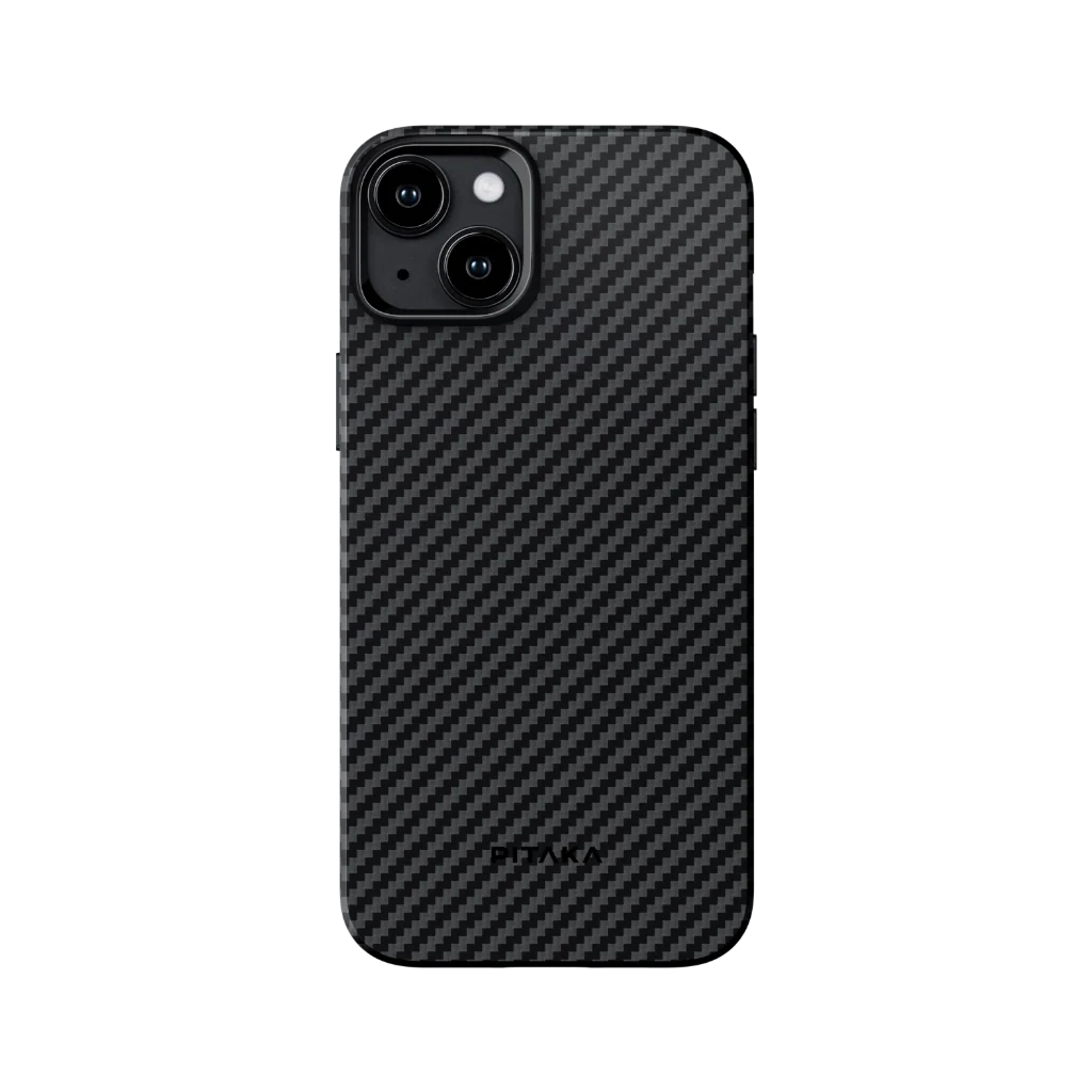 PITAKA MagEZ Pro 4 1500D iPhone 15 Plus MagSafe kompatibilis telefontok, fekete-szürke (KI1501MP)