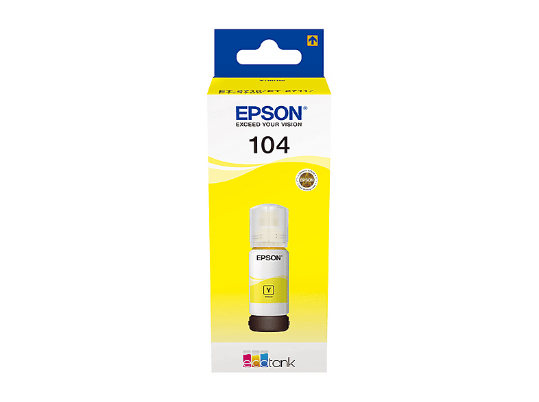 Flacone di inchiostro EPSON Ecotank 104 Giallo
