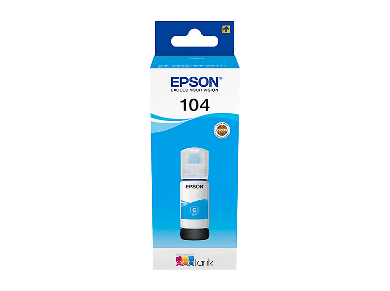 Flacone di inchiostro EPSON Ecotank 104 Ciano