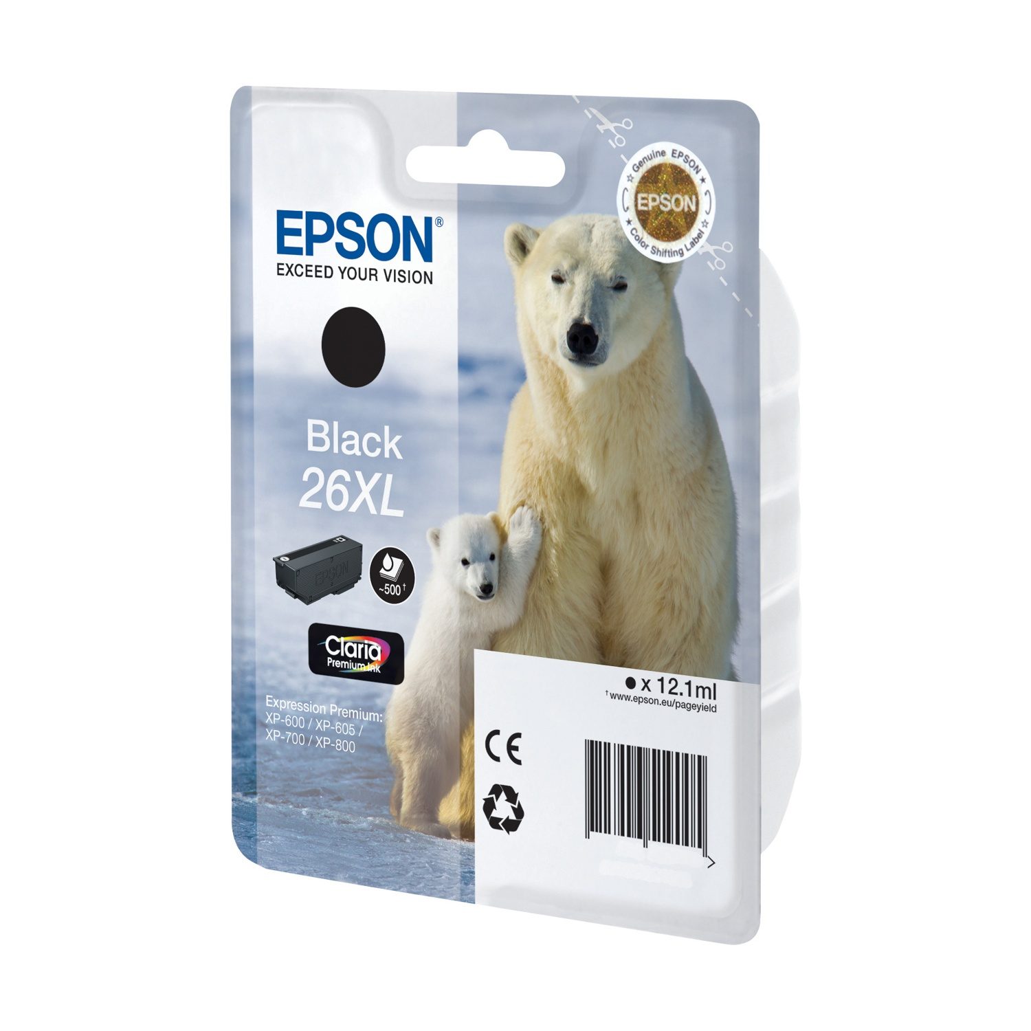 Cartuccia Epson Orso polare 26Xl Nero