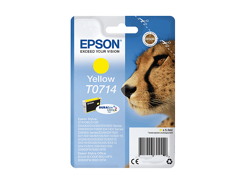 Cartuccia EPSON Ghepardo (T0714) Giallo