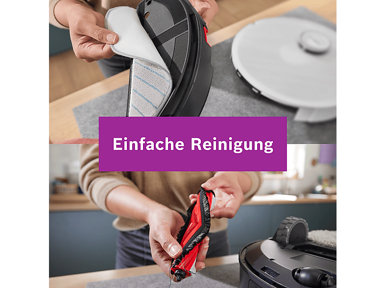 Bosch BCRC1W Spotless Saug- und Wischroboter (Weiß, Laufzeit: 160 min) — Foto 3 von 5