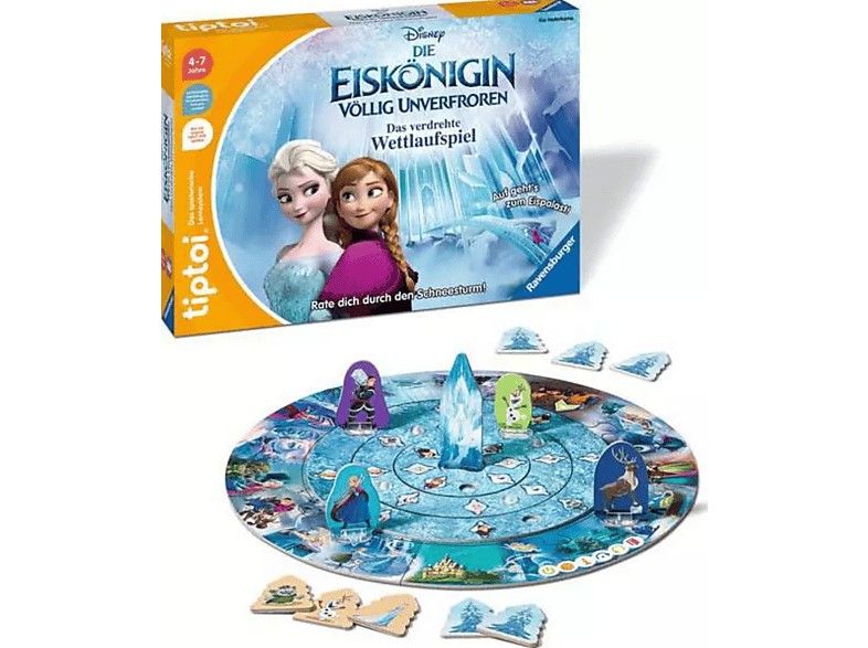 Ravensburger tiptoi® Disney: Die Eiskönigin - Völlig unverfroren: Das verdrehte Wettlaufspiel (Ab 4 Jahren)