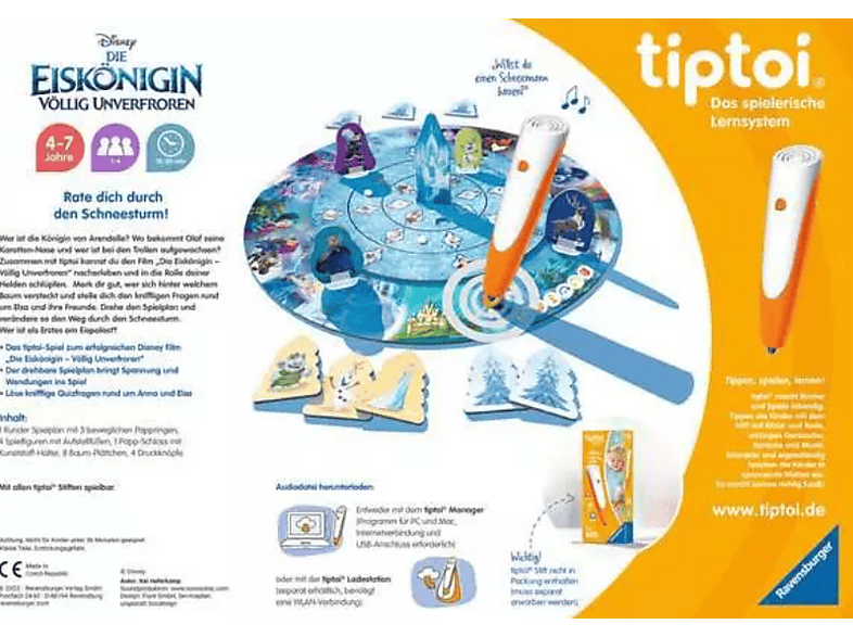 Ravensburger tiptoi® Disney: Die Eiskönigin - Völlig unverfroren: Das verdrehte Wettlaufspiel (Ab 4 Jahren) — Foto 3 von 3