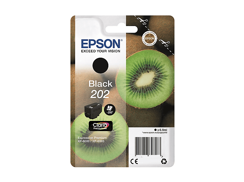 EPSON CARTUCCIA EPSON T02E1 KIWI BLACK C13T02E14020 - T02E1 Kiwi Black 202 - 202 BK