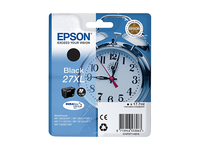 Cartuccia EPSON Sveglia 27XL Nero