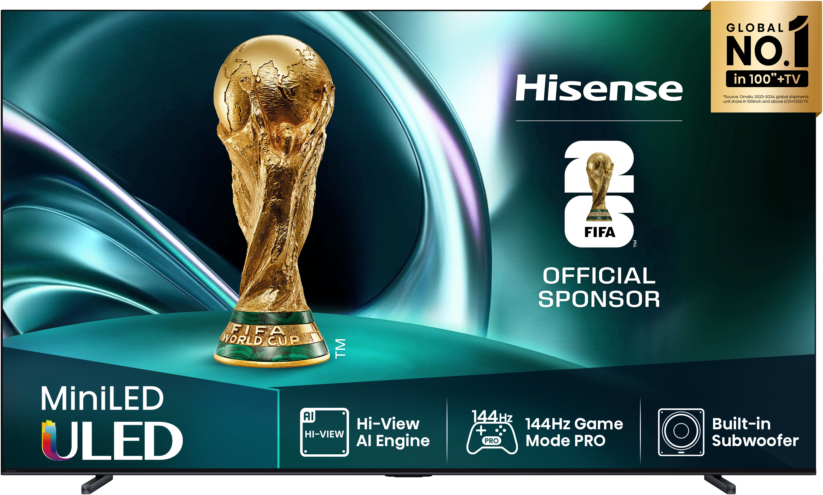 HISENSE 85U7Q 4K UHD Smart MiniLED TV, sötétszürke, 215 cm