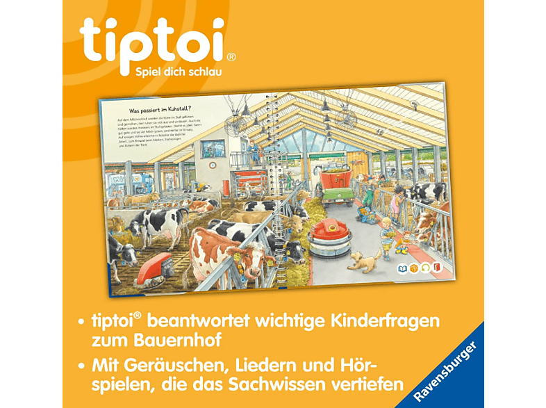 RAVENSBURGER tiptoi® Starter-Set: Stift und Bauernhof-Buch (Ab 4