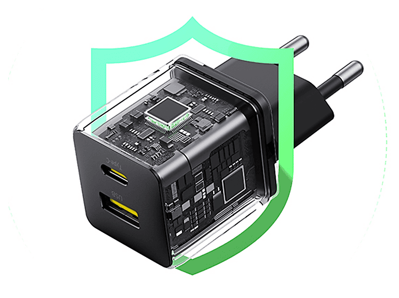 Baseus Cargador De Pared Usb-a Y Usb-c Palm 30w – imagen 2