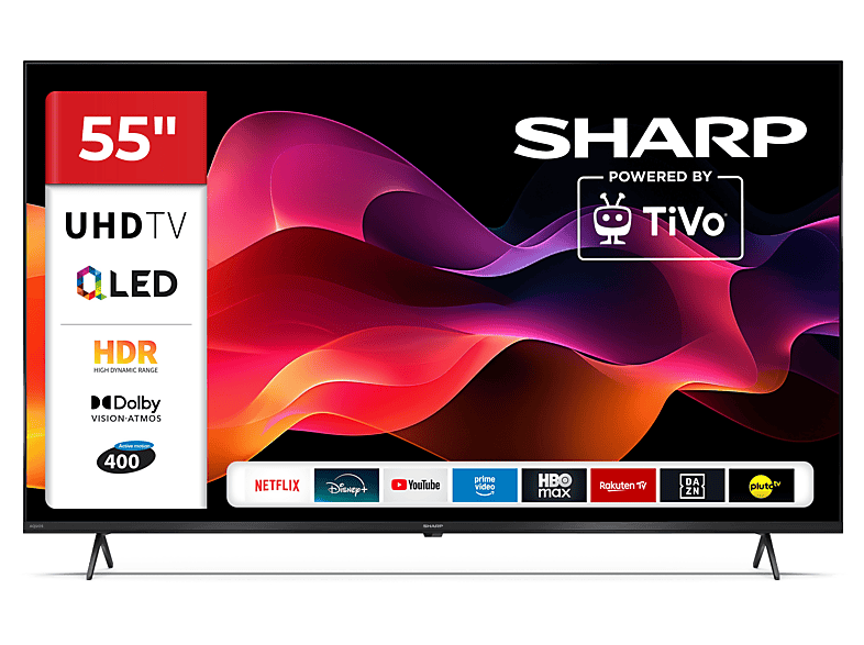 Telewizor QLED SHARP 55HM5446E 55" 4K TiVo OS Dolby Vision Czarny
