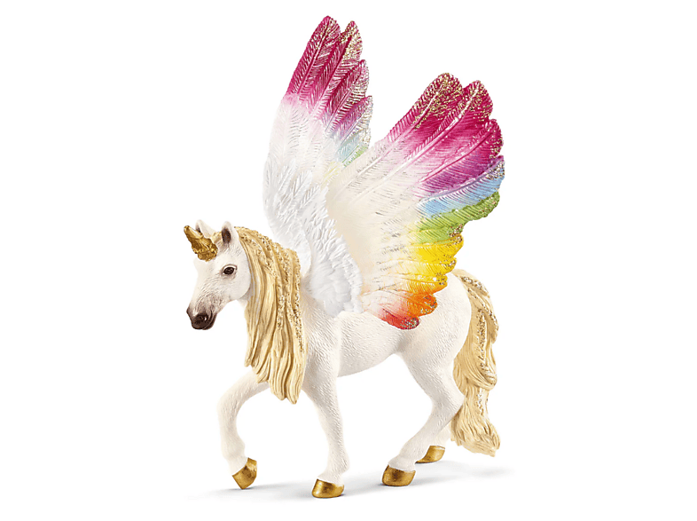 schleich Bayala Creatures: Geflügeltes Regenbogeneinhorn; Spielfigur