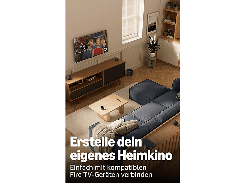 Amazon Echo Dot Max (neueste Generation), Alexa-Lautsprecher mit raumfüllendem Klang und integriertem Smart-Home-Hub, Weiß; Smart Speaker — Foto 3 von 5