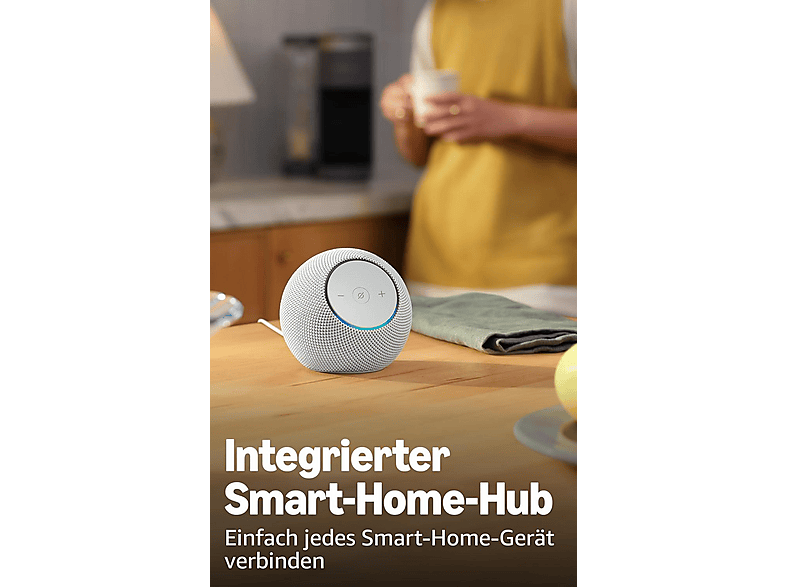 Amazon Echo Dot Max (neueste Generation), Alexa-Lautsprecher mit raumfüllendem Klang und integriertem Smart-Home-Hub, Graphite; Smart Speaker — Foto 4 von 5