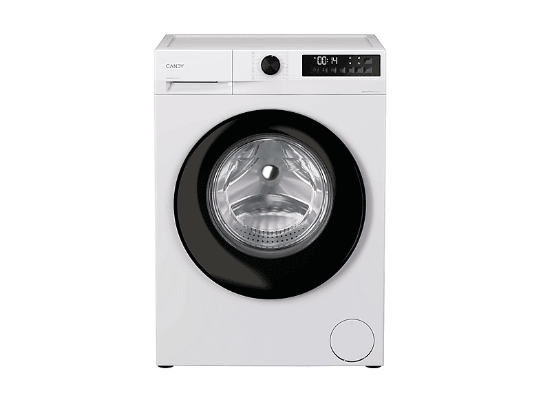 Candy GD 27Sb7-S Lavatrice, Caricamento frontale, 7 kg, Profondità 42,4 cm, Bianco, Nero, livello rumorosità centrifuga 72 dB(A), Classe A