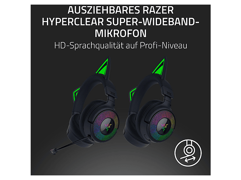 SOULWIT Kühlgel Ersatzpolster Ersatz Ohrpolster für Razer Kraken V3/V3 Pro/V3 X, Kitty V3 Pro/Kitty V3 X, V4/V4 Pro/V4 X Gaming Kopfhörer, Polster mit Geräuschisolierungsschaum