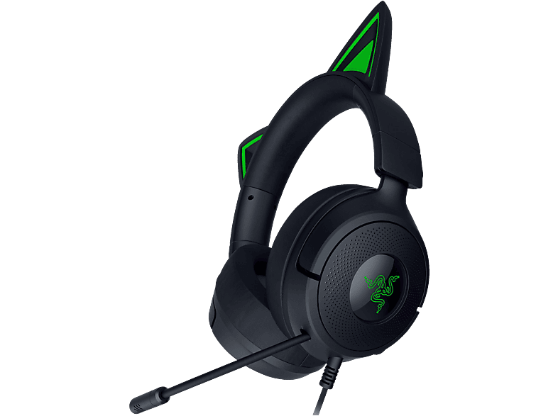 RAZER Kraken Kitty V3 X, Kabelgebundenes Kitty-Headset für PC-Gaming, Over-ear Gaming-Headset Schwarz