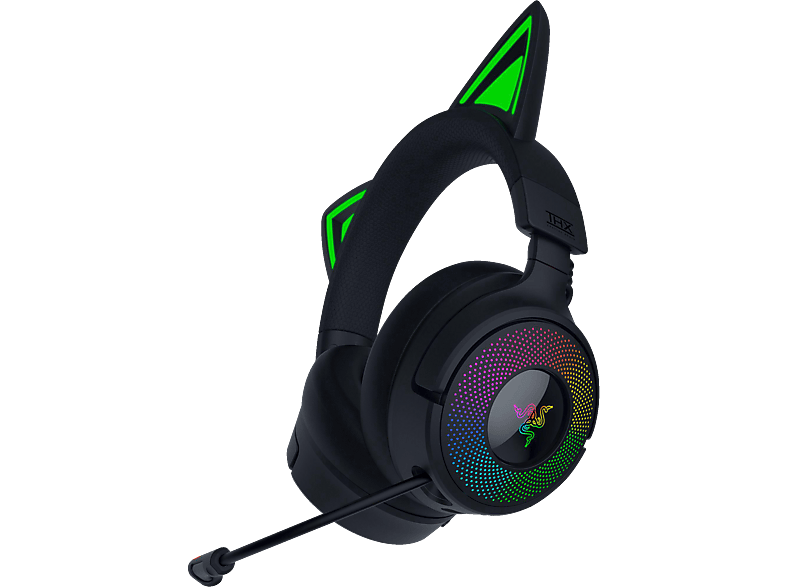 RAZER Kraken Kitty V3 Pro, kabelloses RGB-Kitty-Headset für Gaming, Over-ear Gaming-Headset Schwarz