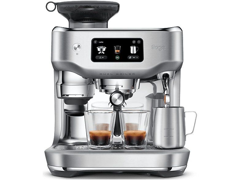 Sage SES995BSS4EEU1 Oracle Dual Boiler Kaffeevollautomat (Brushed Stainless Steel, Kegelmahlwerk, 2300 Watt, 12 bar)
