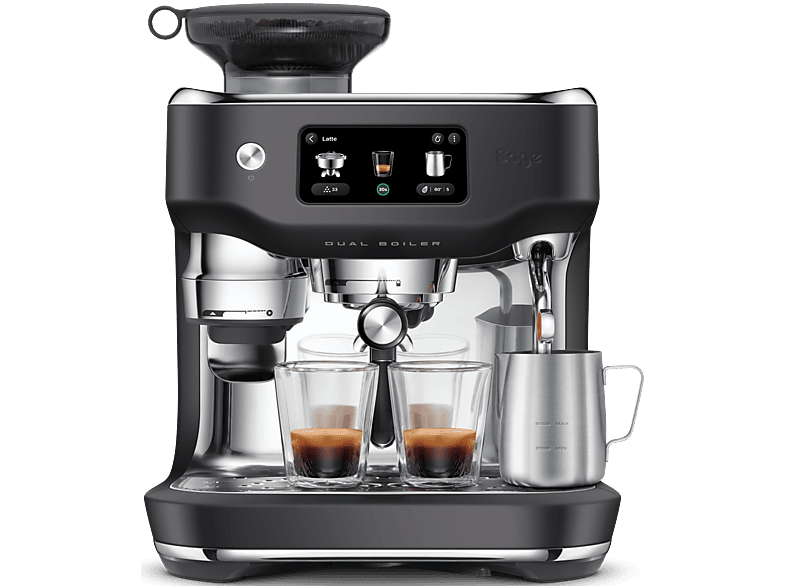 Sage SES995BTR4EEU1 Oracle Dual Boiler Kaffeevollautomat (Black Truffle, Kegelmahlwerk, 2300 Watt, 12 bar)