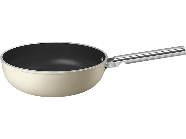 Smeg WOF3002CRM 50' Style Wok (Aluminium, passend für alle Herdarten, 30 cm, PFAS-frei)