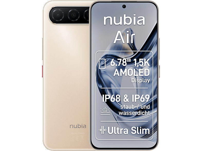 NUBIA Air 5G 256 GB Titanium Desert Dual SIM