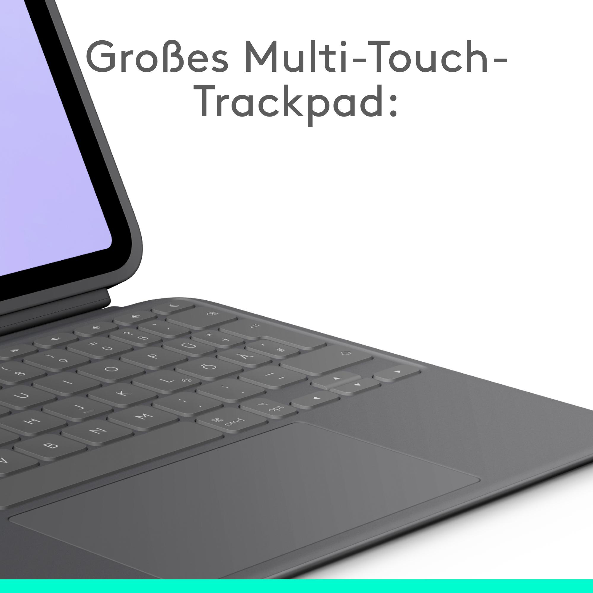 LOGITECH Combo Touch iPad Pro 11 Zoll (M4 und M5) Tastatur-Case