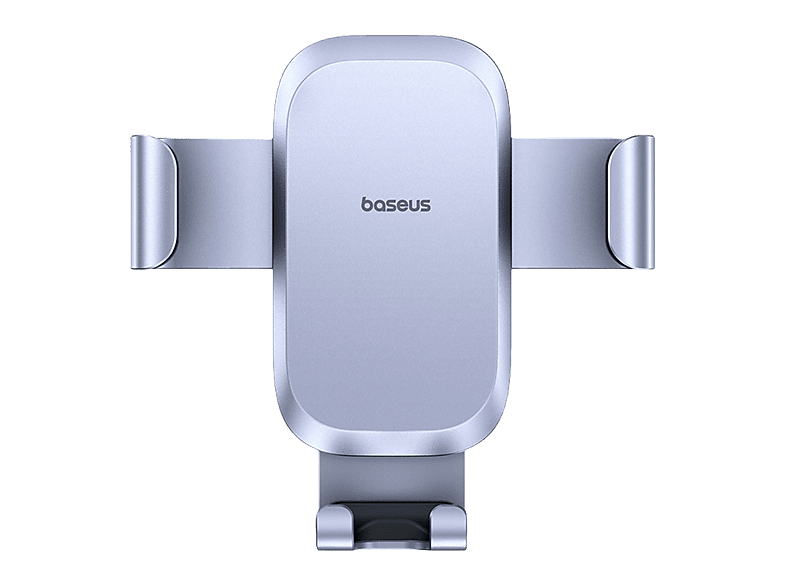 Soporte de móvil para coche - Baseus METAL AGE GRAVITY, Para rejilla aire, Estable con reducción ruido, Gris Space